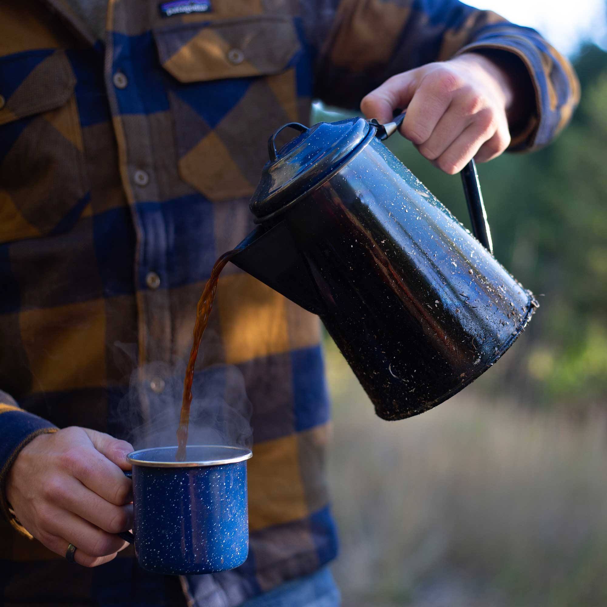 GSI Outdoors 8 Cup Coffee Pot Blue