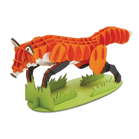 Red Fox 3D Paper Model