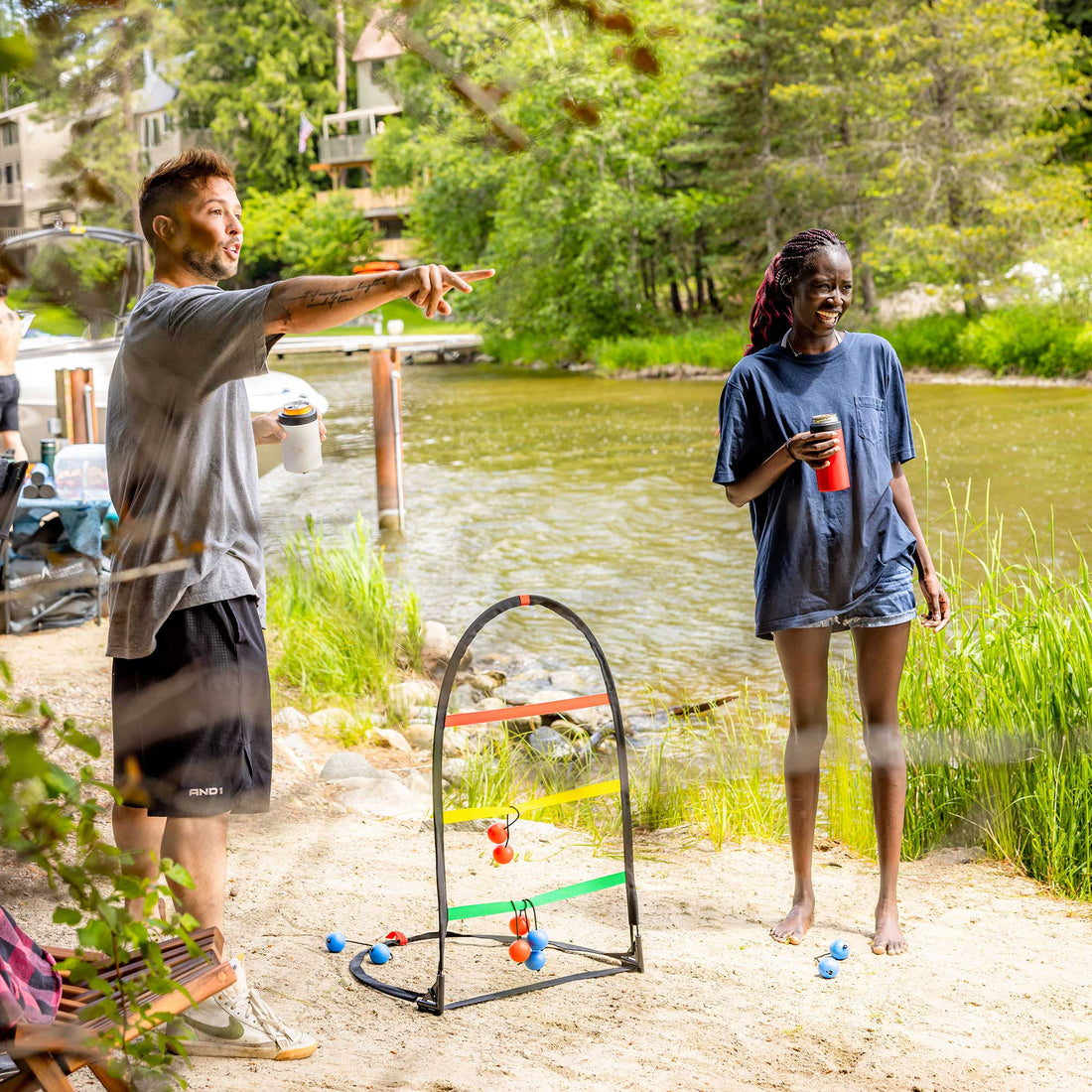 Pop-Up Ladderball Set