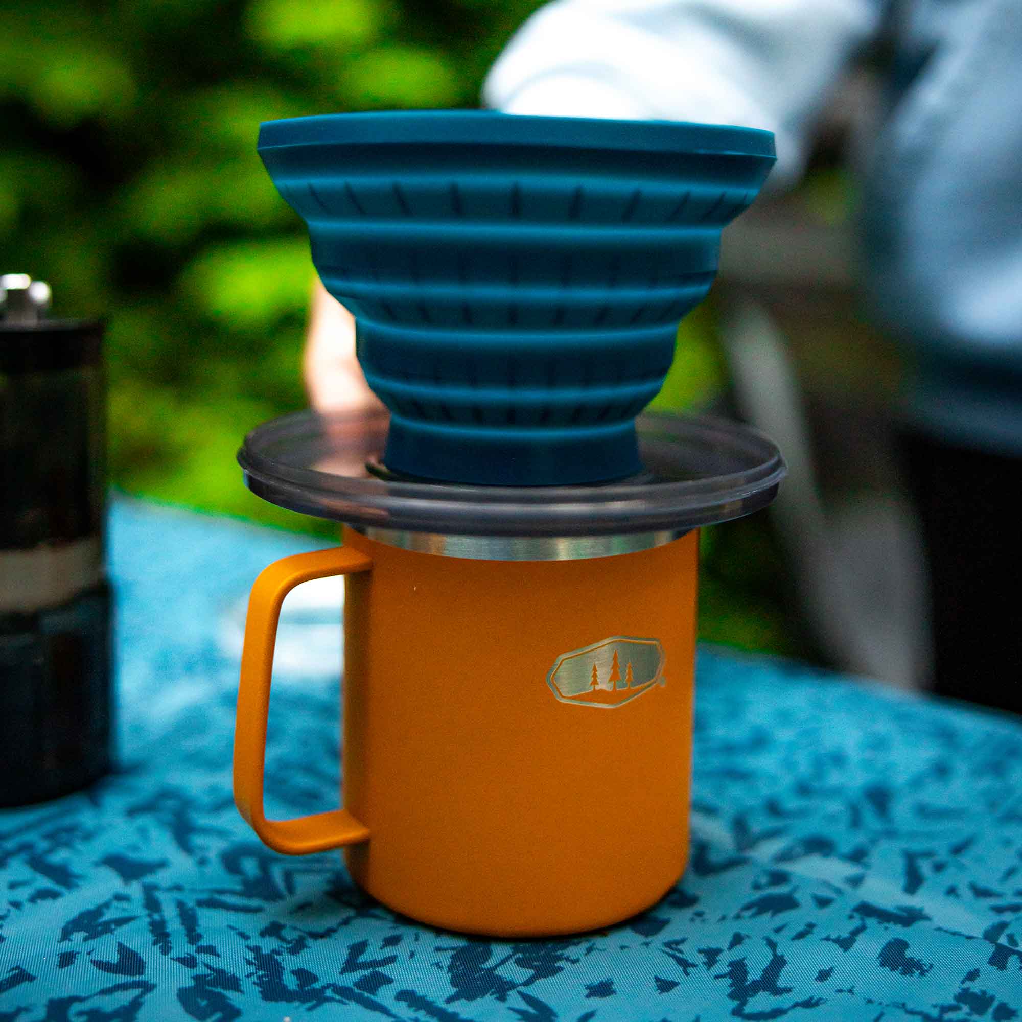 JavaDrip Collapsible Pour Over Coffee Maker, Blue | GSI Outdoors