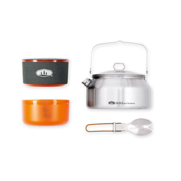 gsi outdoors glacier stainless 1 quart tea kettle GSI Outdoors Glacier Stainless Ketalist