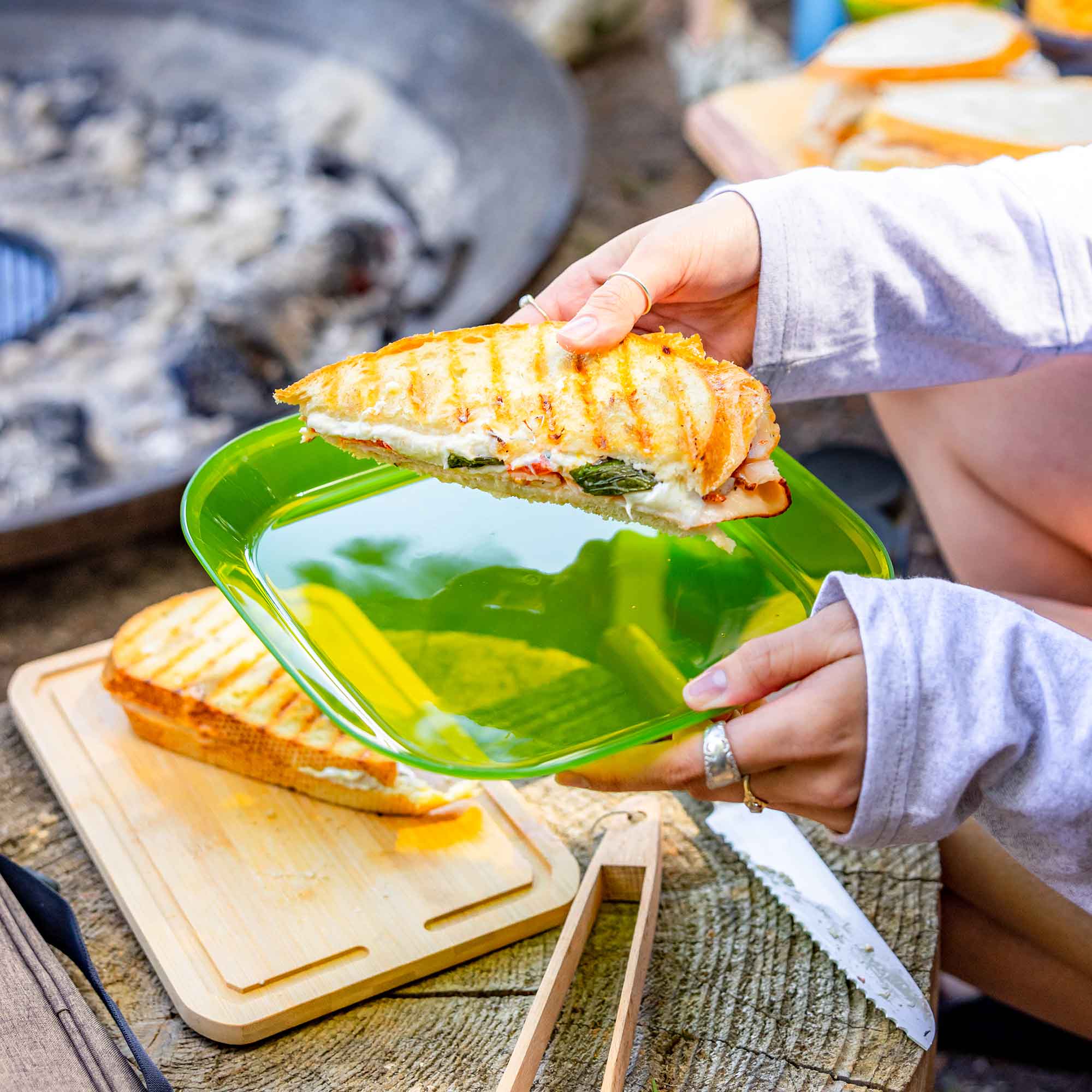 Infinity Camping Plates, Green or Blue | GSI Outdoors