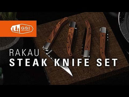 Rakau Folding Steak Knife Set
