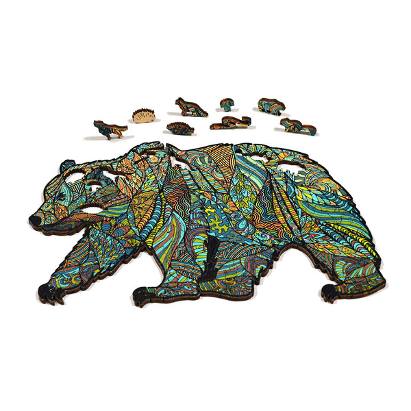 Grizzly Bear Wood Puzzle | Outside Inside Games – GSI Outdoors