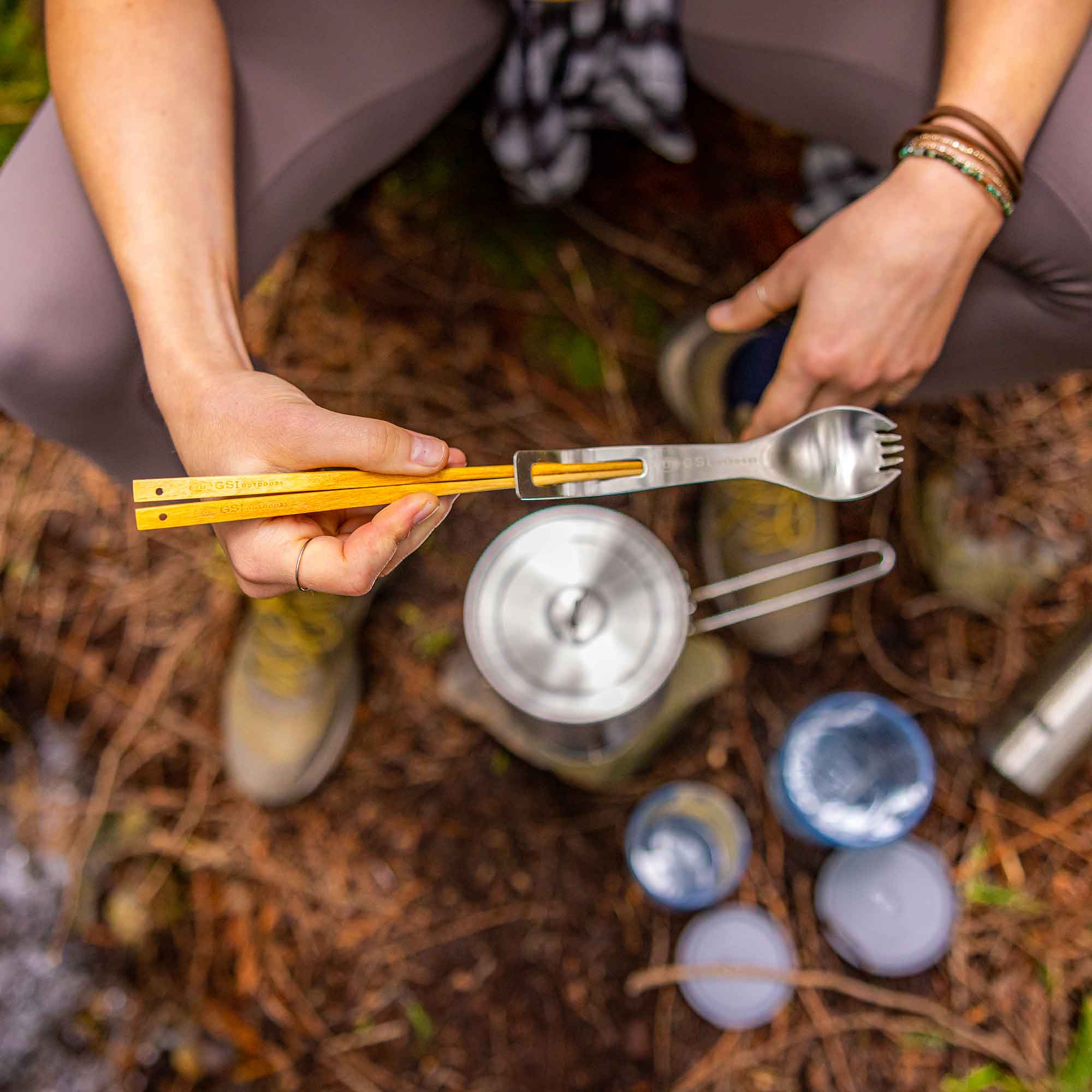 Glacier Stainless Spork + Sticks | GSI Outdoors