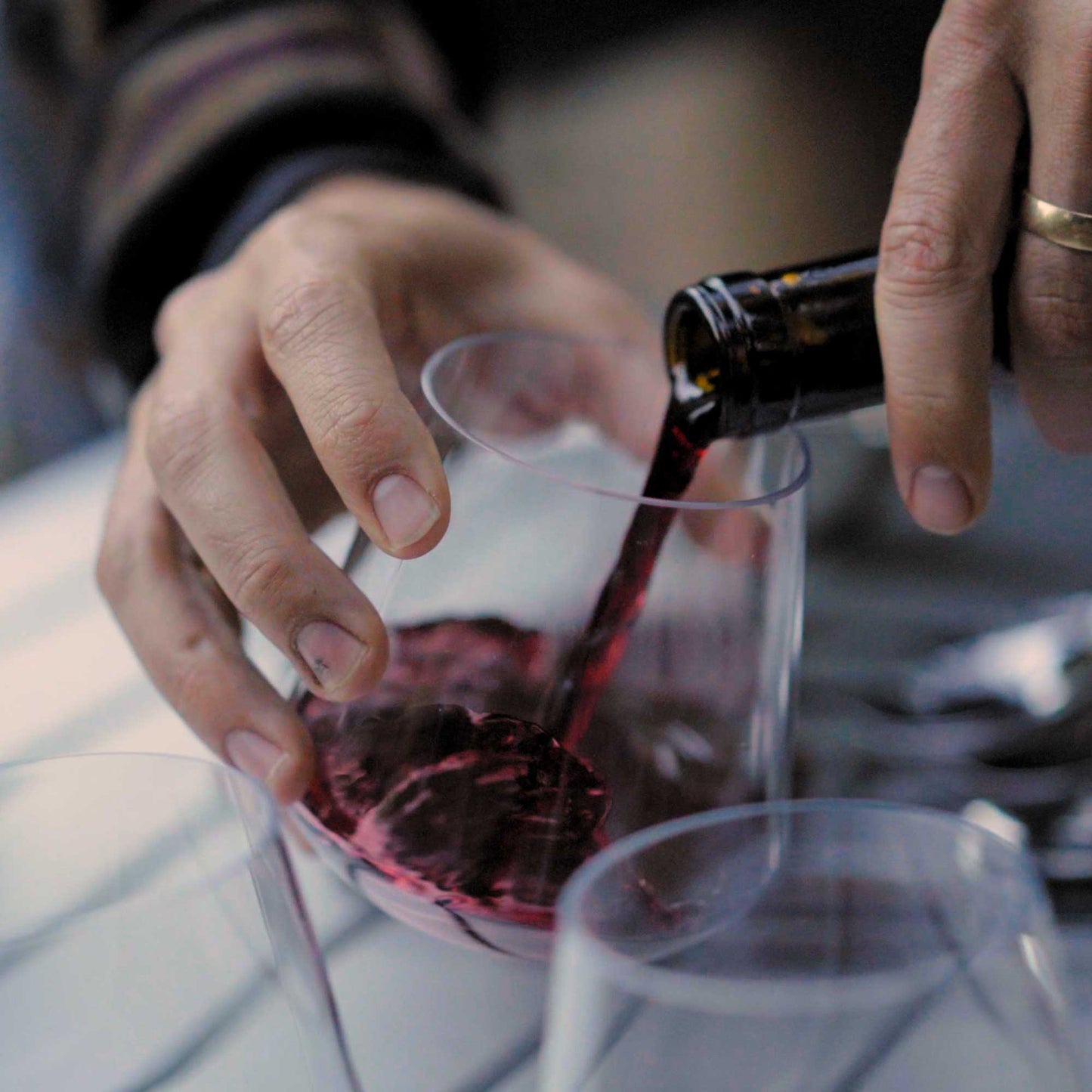 Bicchiere da vino rosso senza stelo