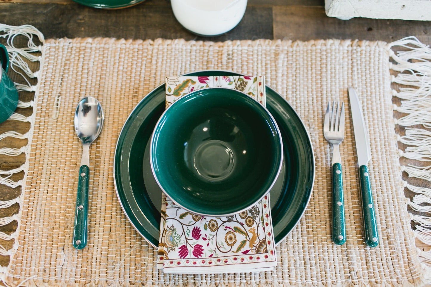 Pioneer Enamelware Cutlery Set