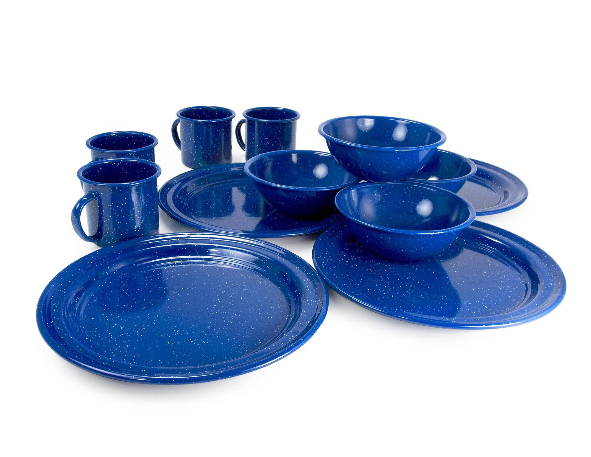 Blue Sierra Enamelware Outdoor Dining Set for 4