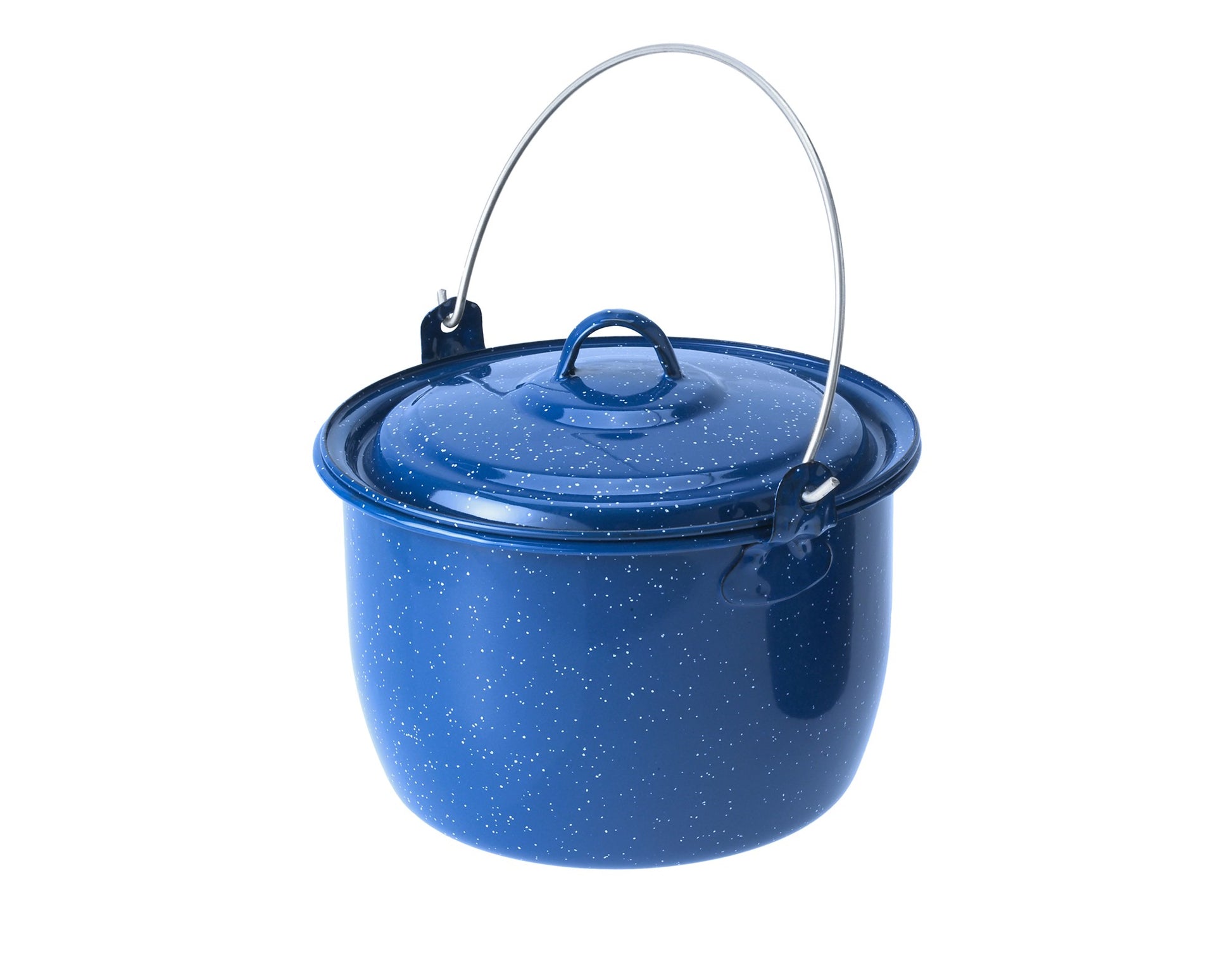 g kettle boilers outdoor GSI Outdoors 3 qt. Enamelware Convex Kettle Blue