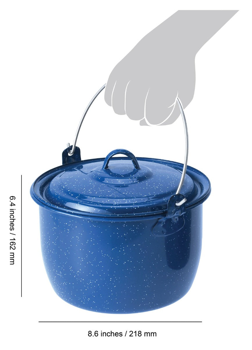 GSI Outdoors 3 qt. Enamelware Convex Kettle Blue