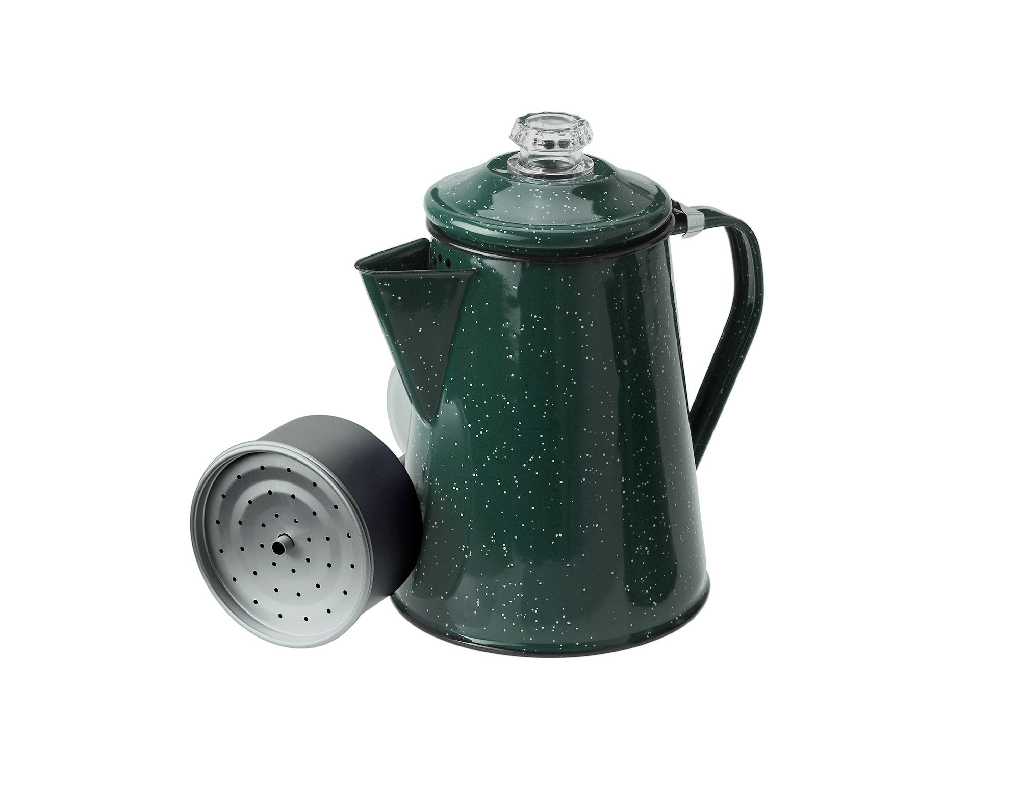 GSI Outdoors Glacier Stainless Steel Percolator, Silver