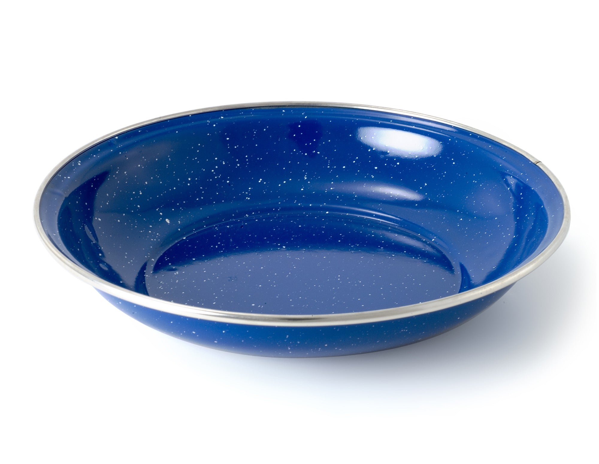 Blue Pioneer Enamelware Cereal Bowl