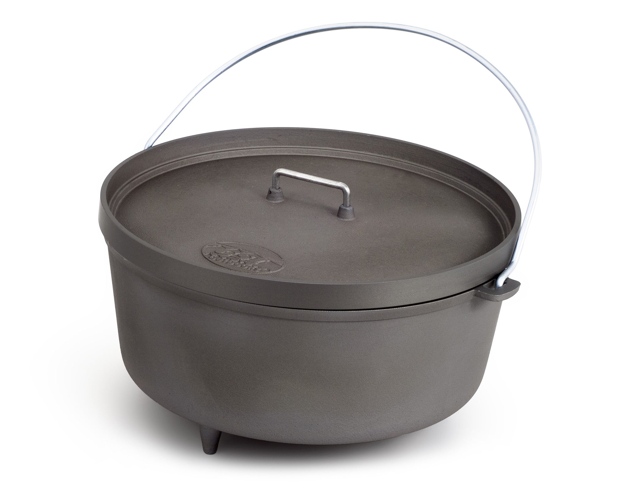 Aluminum Dutch Oven with Fixed Legs 12 Inches