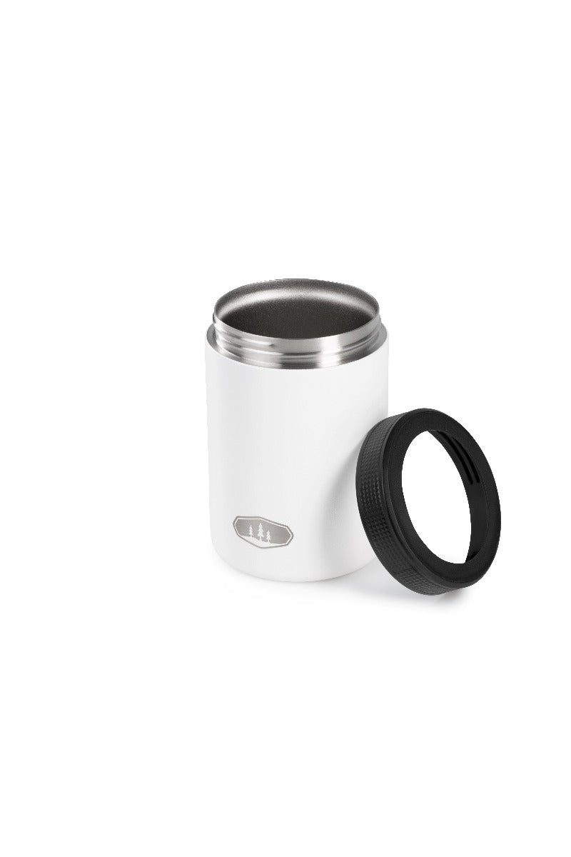 Black/White Stainless Steel DGC Can Koozie