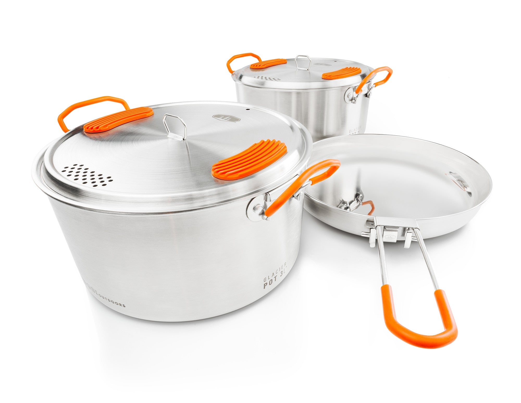 Glacier Stainless Base Camper Camping Cookware Set