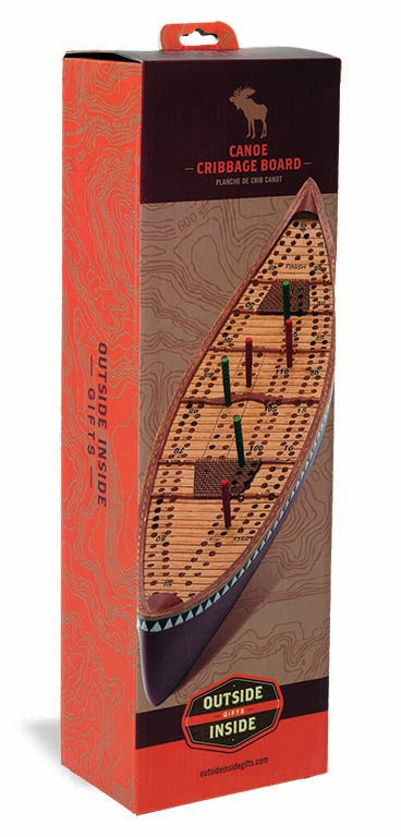 Canoe Cribbage Board