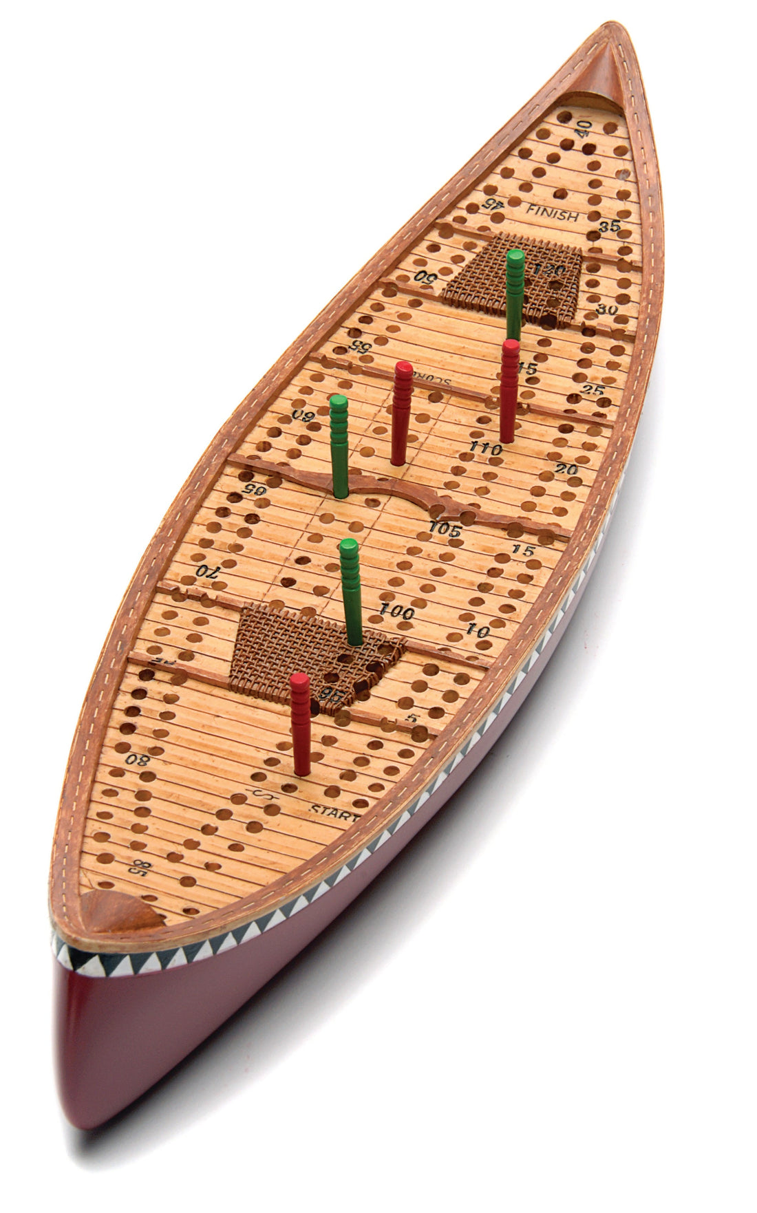 Canoe Cribbage Board - Outside Inside Games