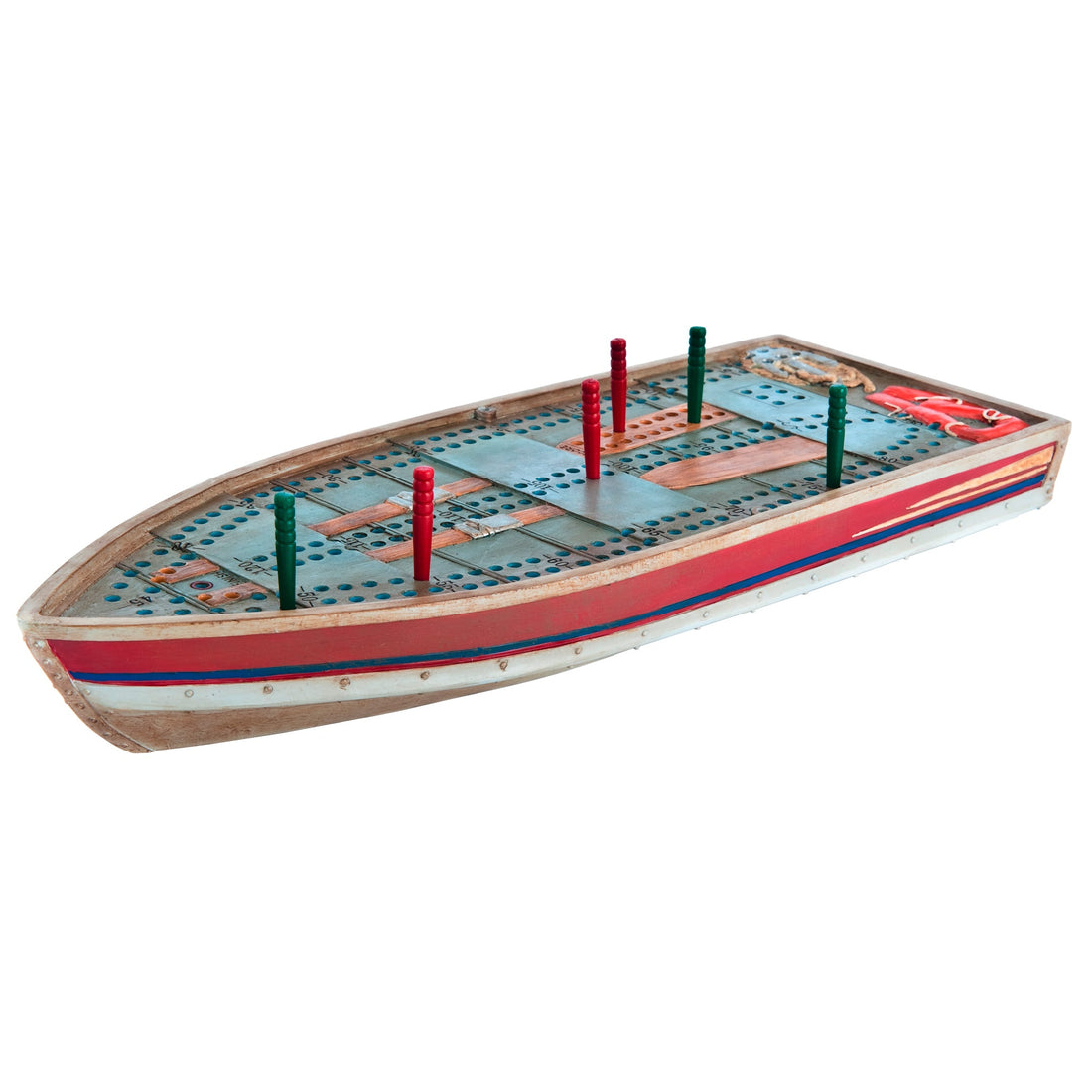 Tin Boat Cribbage Board - Outside Inside Gifts