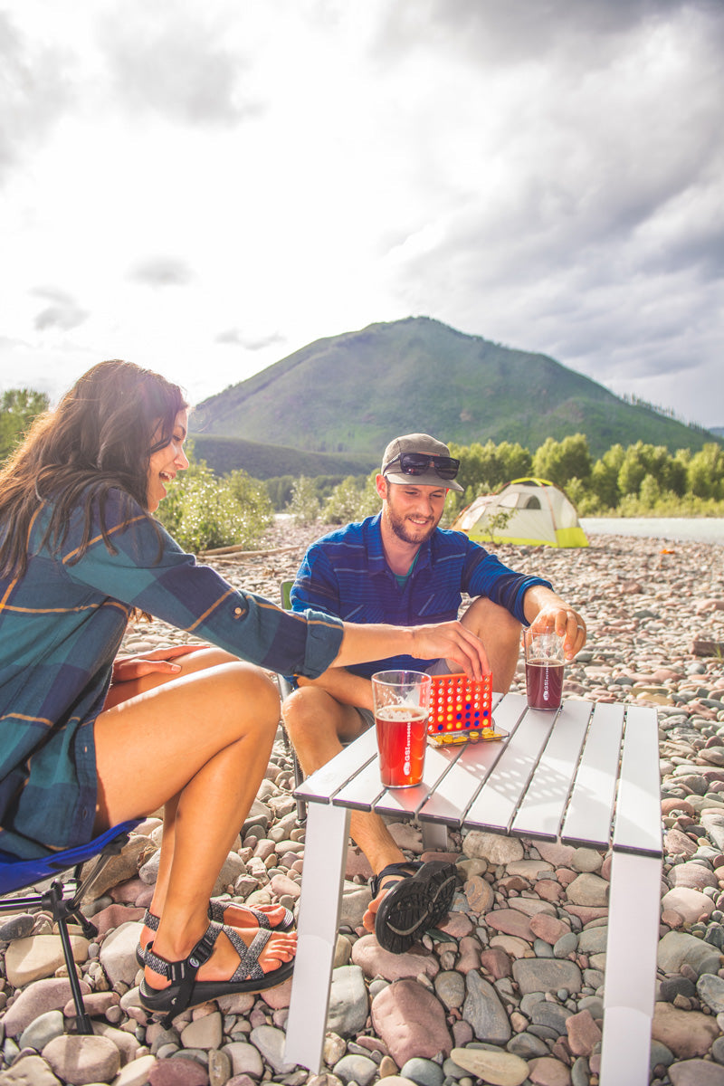 Fun and games wherever your adventure may take you. Even on the beach. Connect Four.