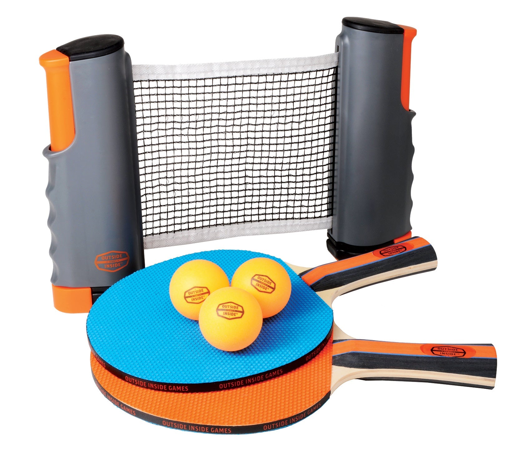  Laser Sports Table Tennis Set - Family Indoor and Outdoor  Recreation Sports Play - Easy to Install Retractable Net Post - Fun Ping  Pong Set Accessories for Kids and Adults 