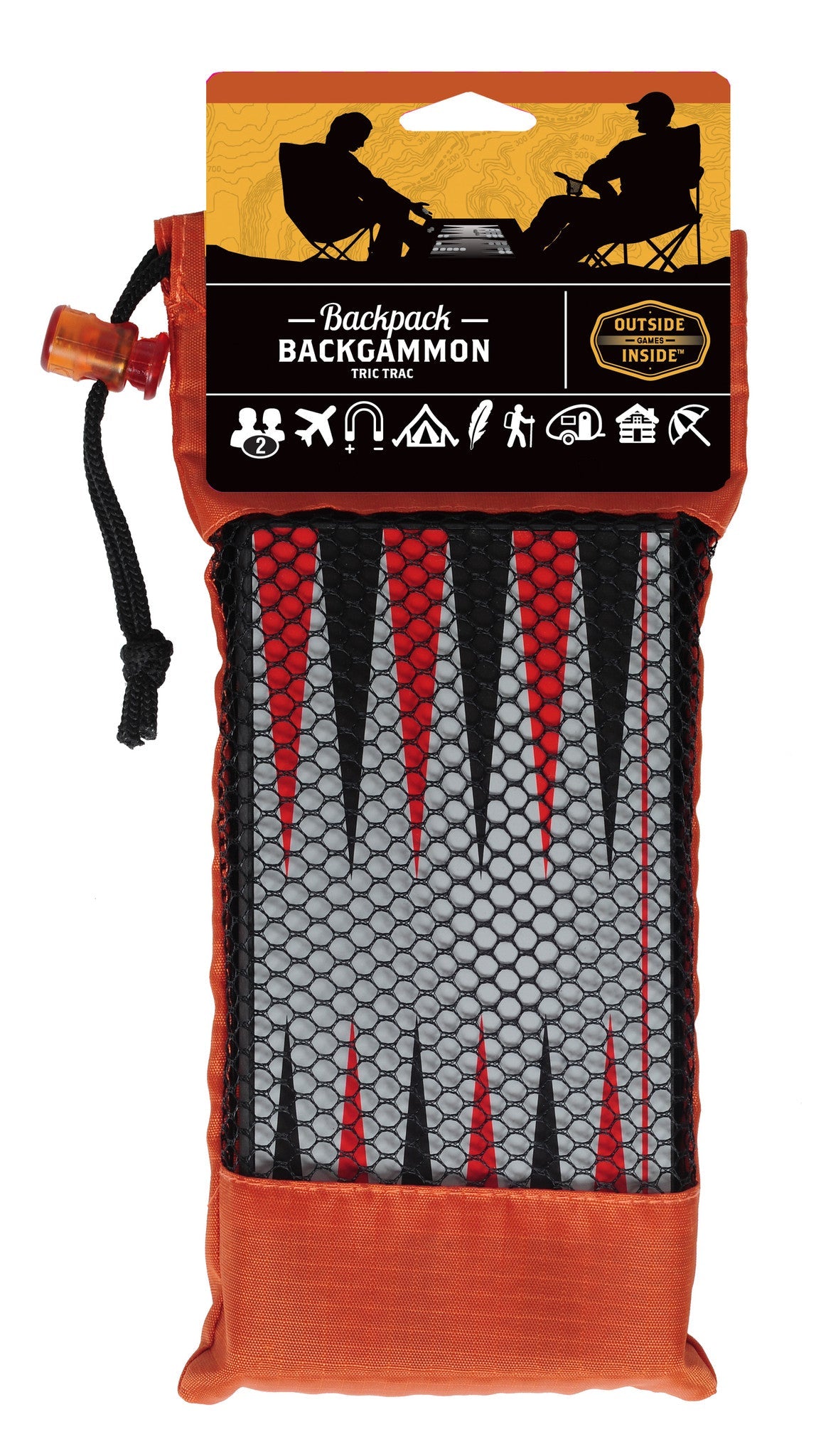 Travel Size Backpack Backgammon