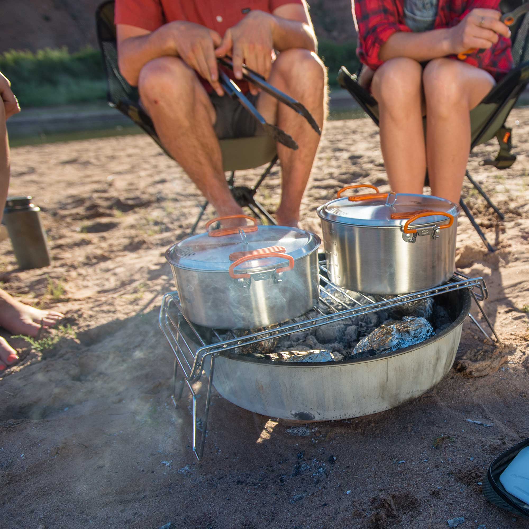 Glacier Stainless Base Camper Large Cookware Set | GSI Outdoors Glacier Stainless Base Camper Large Cookware Set | GSI Outdoors