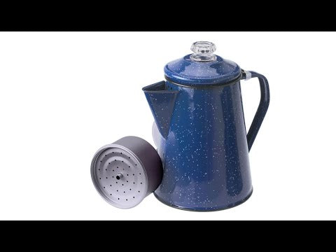 12 cup Enamelware Coffee Percolator for Camping Coffee | GSI Outdoors