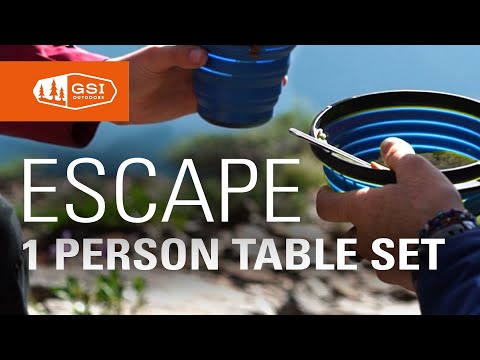 GSI アウトドア食器 Escape Collapsible Bowl, 1 Person Table Set | GSI Outdoors